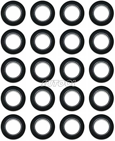 Selling Wonderful 1-9/16-Inch Inner Diameter Plastic Curtain Grommets 20-Pack (Black)