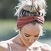 RIOSO Turban Headbands for Women Twisted Boho Headwrap Yoga Workout Sport Thick Head Bands(4 pack)