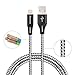 AASAMA Lightning Cable, 3 Feet Certified Nylon Braided iPhone Charger Cord for iPhone, iPad and iPod (6 Pack)