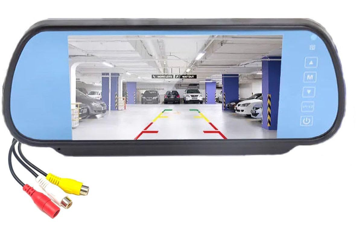 Dolphin Automotive Clip On Mirror Monitor For Reversing Camera (7" Mirror Monitor)