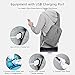 CrossBody Sling Bag Shoulder Chest Backpack Daypack Lightweight Casual Outdoor Sport Travel with USB Charging Port for Men Women Oscaurt (Black)