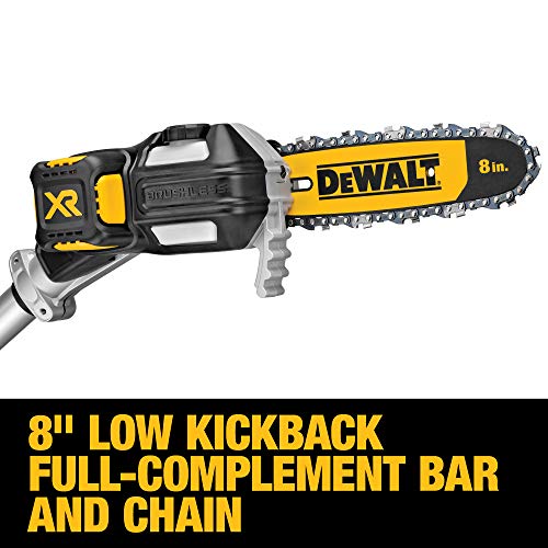 DEWALT 20V MAX* Pole Saw & Hedge Trimmer Attachment, 15foot Reach