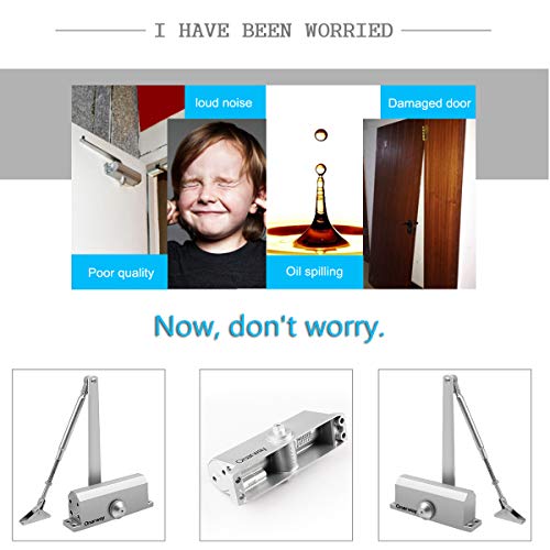 Onarway Door Closer / Closure Adjustable Automatic Size 3 Spring