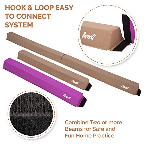 Hazli 8FT Folding Gymnastics Balance Beam for Home Practice - Safe & Secure Folding Balance Beam for Gymnastic- Easy to USE & Store Balance Beam for Kids - Soft Yet Sturdy Gym Equipment for Children - Thumbnail 5