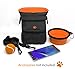 Sweetie Dog Treat Pouch with Poop Bag Dispenser Holder & Collapsible Food Water Bowl Puppy Training Travel Doggie Walking - Adjustable Belt
