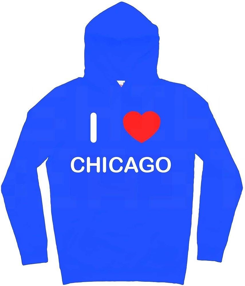 I Love Chicago Hoodie Amazon.co.uk Clothing