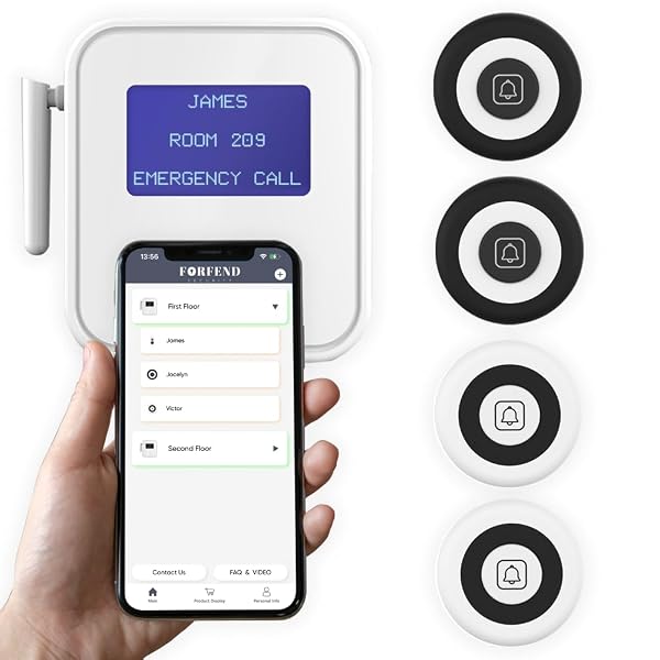 FORFEND CAREGIVER PAGER BLACK