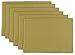 DII 100% Cotton, Ribbed 13x 19 Everyday Basic Placemat Set of 6, Taupe