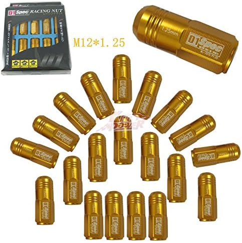 NEW Model 2017 D1 SPEC JDM GOLD WHEEL LUG NUTS M12X 1.25MM FOR BRZ Subaru infiniti 20PCS