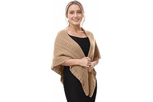 FAD-4U Women Winter Warm Scarf Medieval Vintage Knitted Cosy Wrap Shawl Warm Ladies Sweater Triangular Scarves Cape