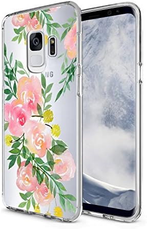 Flower Samsung Galaxy S9 Case, Protective Soft Slim Thin TPU Silicone Case Shockproof Shatterproof Cover for Samsung Galaxy S9(Flower)