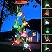 Topspeeder Solar Mobile Wind Chime with Color-Changing LED Lights - Waterproof Hummingbird Wind Chimes for Home, Party, Garden Decoration (Copper Board Hummingbird)