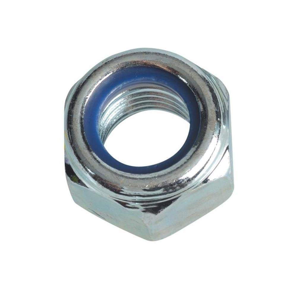 ForgePack Hexagonal Nylon Locking Nuts & Washers | M16 | Zinc Plated | Pack 4