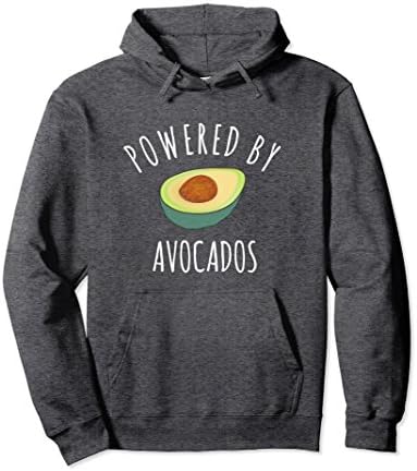 Unisex Funny Avocado Hoodie Large Dark Heather