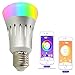 Wifi Led light bulbs ,Wallfire 7W E27 Wireless WiFi Remote Control Smart Bulb Lamp Light For Echo Alexa
