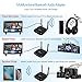 OOWOLF Bluetooth 5.0 Transmitter Receiver, 3-in-1 3.5mm Stereo Aux Adapter Low Latency with APTX HD APTX 2 Devices Simultaneously, for TV/Home Sound System, Pairs Two Headphonesthumb 1