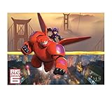 Plastic Big Hero 6 Plastic Tablecloth 1.8m x 1.2m