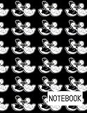 NOTEBOOK: Black and White Kissing Ducks | College Ruled | Blank Lined Notebook | Journal | Diary by Yanna's Art and Publishing