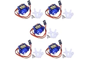 Longruner SG90 Micro Servo Motor 9G RC Robot Helicopter Airplane Boat Controls KY66 (KY66-5)