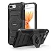 iPhone 7 Plus Case - MoKo Shock Absorption Scratchproof Full Body Rugged Cover Holster Belt Clip Kickstand Protective Case for iPhone 7 Plus, BLACK