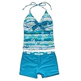 YiZYiF Kids Girls Tankini Bikini 2 Pieces Swimwear Swimming Bathing Suit