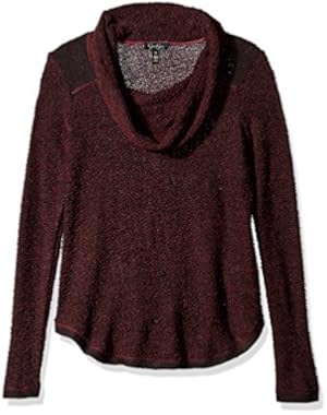 Jessica Simpson Women's Rocha Cowl-Neck Sweater in Red Velvet