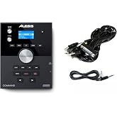 Alesis Command Advanced Drum Module with Cable Snake and Silverline Audio 10ft Auxiliary Cable Bundle