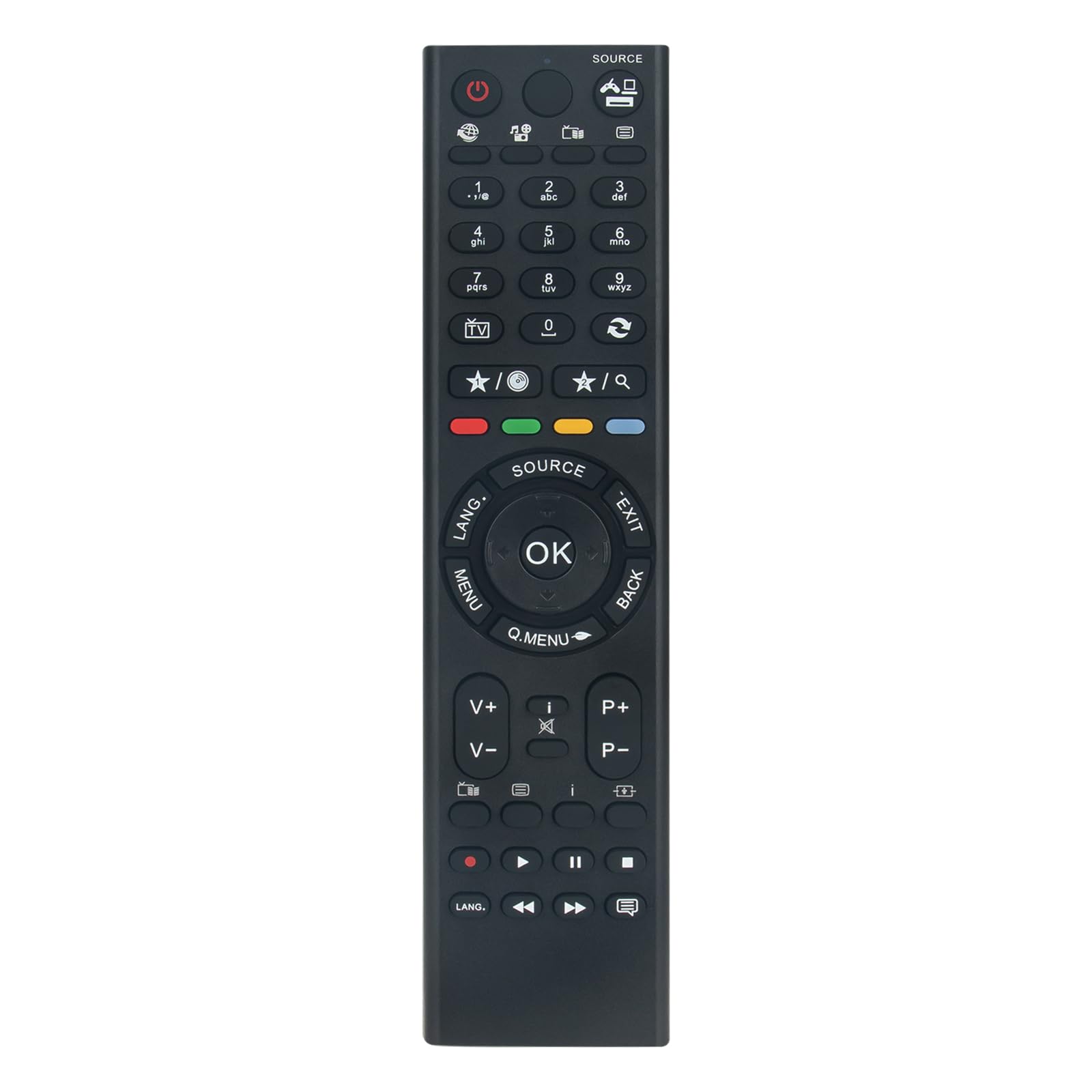 VINABTY New RC4900 Replacement Remote Control fit for Celcus TV Models RC-4900 fit for Digihome Gogen TV RC4900 fit for JVC RC4900 LT-32HA48E, LT32HA48E Remote Controller