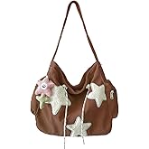 KAMEILONG Star Crossbody Bag Women Corduroy Tote Bag Aesthetic Messenger Bag Cute Shoulder Bag Y2K Hobo Bag