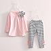Asherangel 2pcs Baby Girls Bowknot T-shirt Top+pants Leggings Trousers Outfit Pink 5T