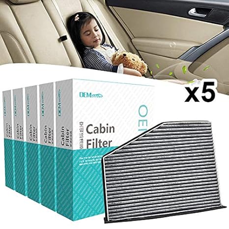 Amazon Com 5pc Car Pollen Cabin Air Filter Includes Activated