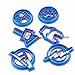 Anyana 6pcs set Superhero cartoon biscuit Cutter fondant pastry cookie impression stamp Cpt Iron Man Avengers Thor Flash Shield sugar bakery