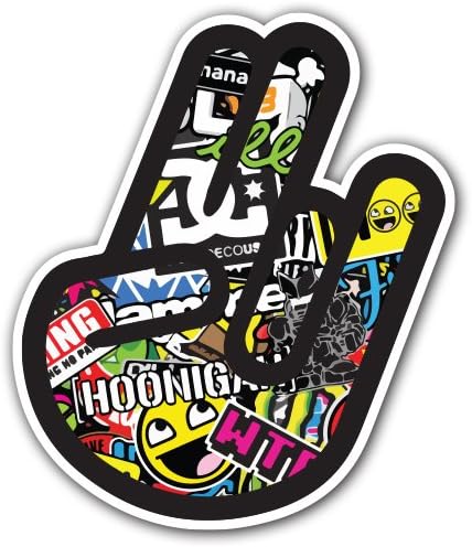Shocker 2 - [CUSTOMI] Sticker Bomb Decal Series - Cartoon Graffiti Car Wrap Laptop JDM Skateboard Snowboard Vinyl (Sticker Bomb 4)