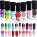 6MLThermal Change Color Nail Polish, Mosunx(TM) Temperature Chameleon oak Off Nail UV LED Polish Gel