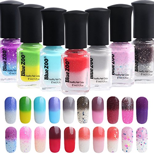 6MLThermal Change Color Nail Polish, Mosunx(TM) Temperature Chameleon oak Off Nail UV LED Polish Gel 6MLThermal Change Color Nail Polish, Mosunx(TM) Temperature Chameleon oak Off Nail UV LED Polish Gel