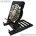 Desk USB Fan Air Circulator Fan USB Table Desk Portable Fan,Small Personal USB Fan Smartphones Stand Holder Cell Phone Stand Holder Cooling Cooler Fan Cooling Pad Radiator Foldable Stand Holder-Black