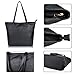 Canvas Tote Bag for Women,Sunny Snowy Large Tote Bags,Work School Shoulder Bag (4.black)