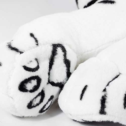 BRUBAKER XXL Riesiges Tiger Kuscheltier Weiß 150 cm - liegend Stofftier Plüschtier - König des Dschungels – Bild 4