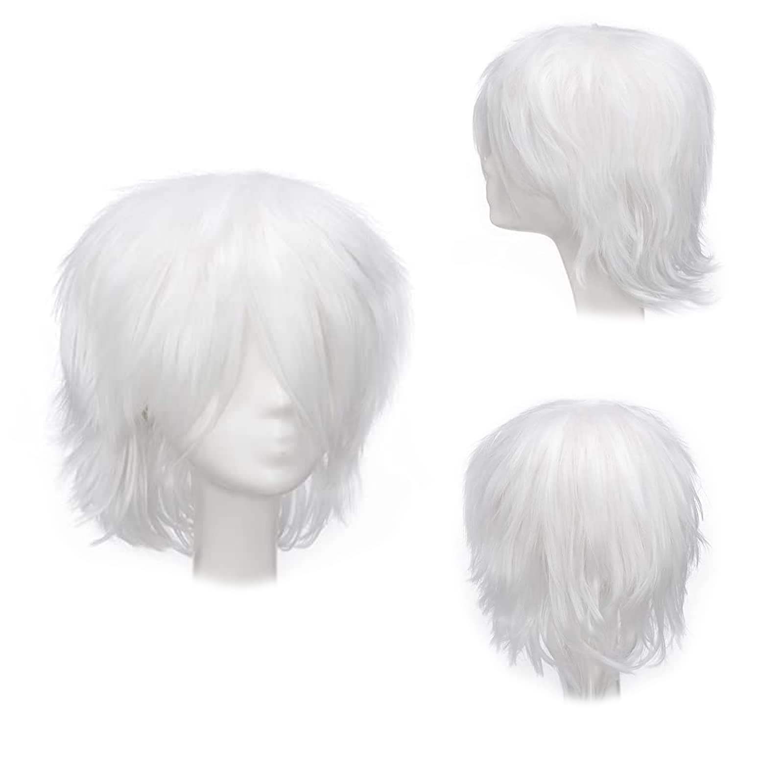 Gairyan Unisex Anime Cosplay Wigs - Straight Fluffy Wig for Women/Men - Cosplay, Halloween, Comic-Con Costumes