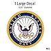 Officially Licensed United States Navy Decal - Large 5.25