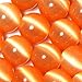 SHG Store 10mm Round Orange Cat Eye Beads Strand 15 Inch Jewelry Handmade DIY Beads