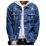 Men’s Distressed Ripped Denim Jacket Button Down Trucker Jean Coat www.denim.fit