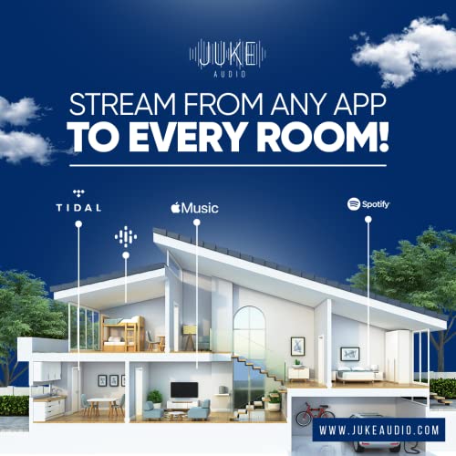 Juke8 8 Zone,16 Channel, Amplifier MultiRoom Audio Streaming via Airplay, Spotify Connect