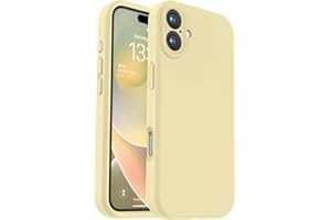 Vooii Compatible with iPhone 16 Case, Liquid Silicone Upgrade [Camera Protection] [Soft Anti-Scratch Microfiber Lining] Shock