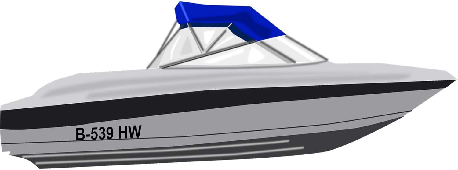 Bootsaufkleber Set - 2-teilige Nummern Für Schlauchboote & Angelboote