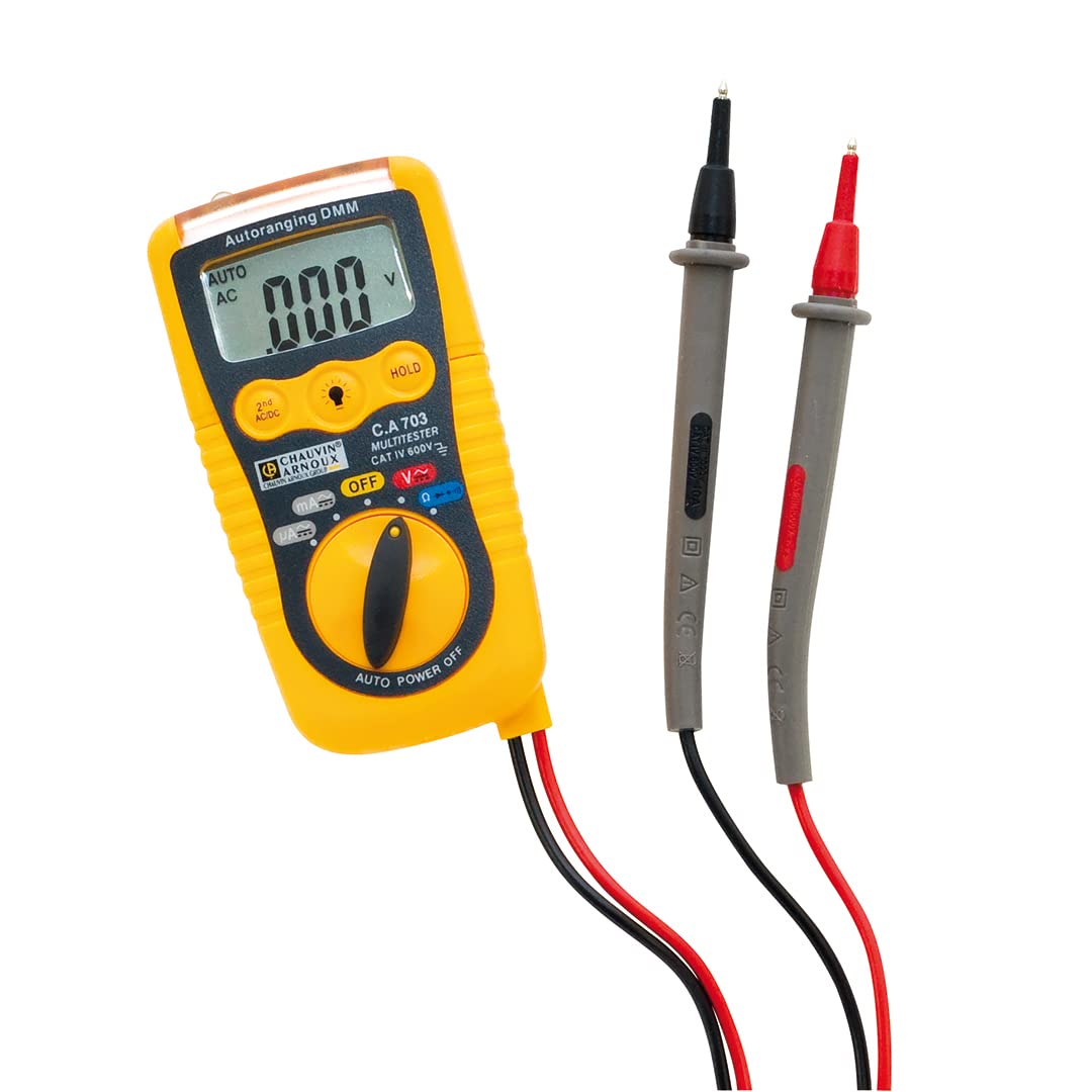 CHAUVIN ARNOUX CA703 Tools Pocket-sized Phase Detection Digital Multimeter, Cat IV 600V