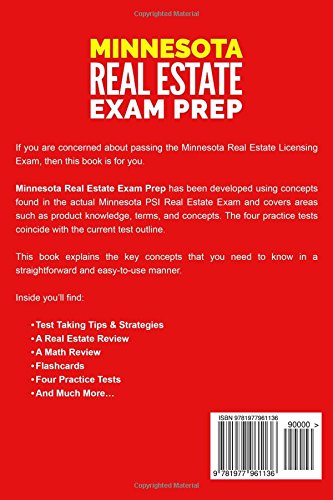 Minnesota Real Estate Exam Prep The Complete Guide To Passing The Minnesota Psi Real Estate Salesperson License Exam The First Time Marchand Genevieve 9781977961136 Amazon Com Books