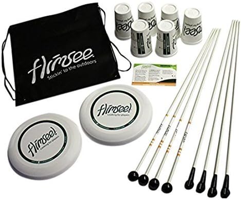 Flimsee Game Set, the Ultimate Disc Game Competition for the Backyard or Beach