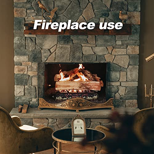 Skyflame Glowing Embers Rock Wool for Vented Gas Fireplaces Fake Coals for Use with Gas Logs