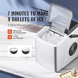 VEVOR Countertop Ice Maker, 26lbs in